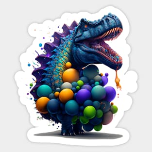 Pop Culture Dinosaur Sticker